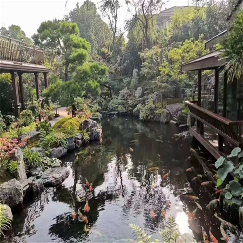 海林庭院假山鱼池样式